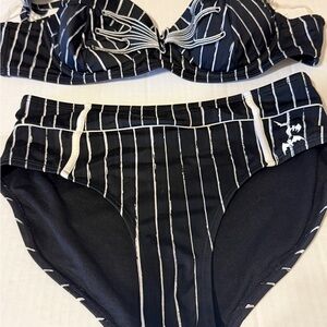 The Nightmare Before Christmas
Jack Pinstripe bikini Size small